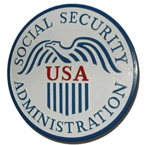 U.S. Social Security Administration Offcial Seal Plaque