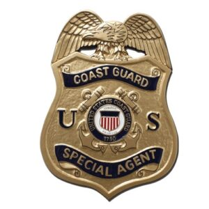 U.S. Coast Guard Special Agent Badge Plaque