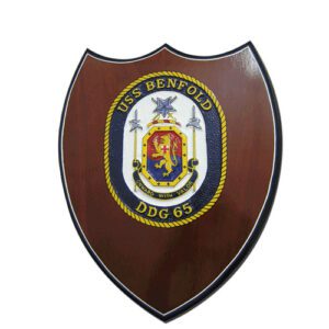 USS Benfold-DDG 65 Seal Shield Shaped Award Plaque