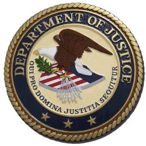 Department of Justice Official Seal Plaque