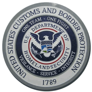 Customs and Border Control Official Plaque