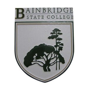 Bainbridge State College Emblem Wood Plaque