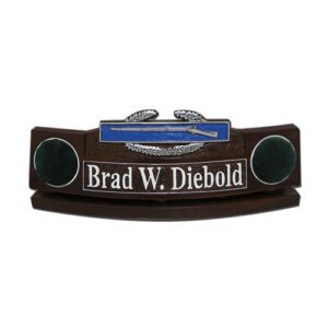 U.S. Army Combat Infantryman Badge Desk Name Plate
