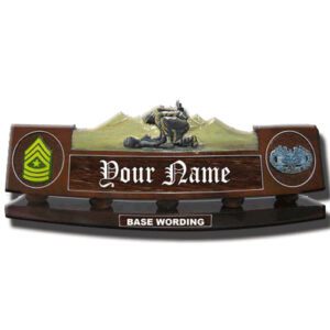 U.S. Army Combat Medic Desk Name Plate