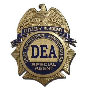 DEA Citizen's Academy Badge Plaque
