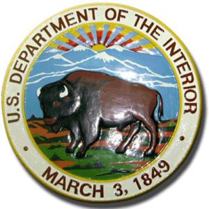 Department Of The Interior Official Plaque