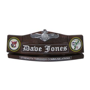 EIDWS Insignia Desk Name Plate