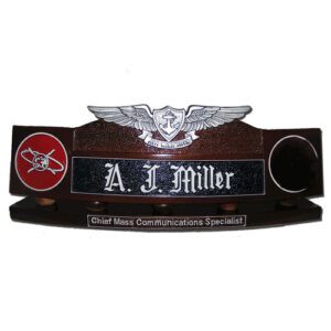 Enlisted Aviation Warfare Specialist Desk Name Plate
