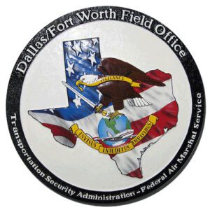 U.S. Federal Air Marshal Service Dallas Official Seal Plaque
