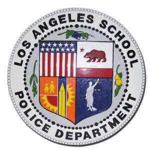 LA School Police Department Plaque