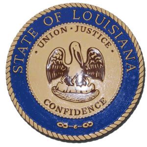 Louisiana State Seal Plaque