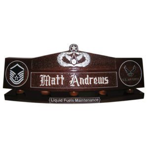 USAF Master Civil Engineer Badge Desk Name Plate