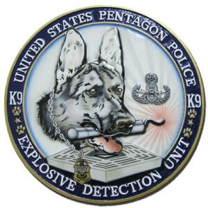 Pentagon Police Explosive Detection Unit Plaque