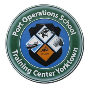Coast Guard (USCG) Port Operations School Seal Wooden Plaque
