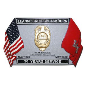 30 Years of Service Retirement Plaque