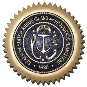 Rhode Island State Seal Plaque