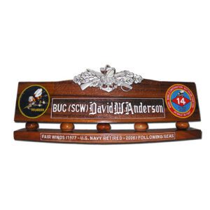 Seabee Combat Warfare Specialist Desk Name Plate