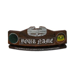 U.S. Army Combat Action Badge Desk Name Plate