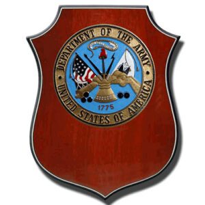 U.S. Army - USA Wooden Shield Plaque
