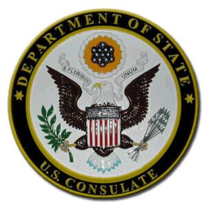 U.S. State Department Consulate Office Official Seal Plaque 