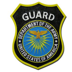 Department of the Army Guard Official Emblem Wood Plaque