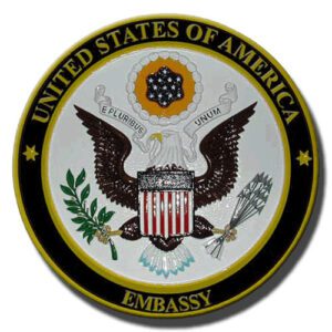 U.S. Embassy Seal Plaque