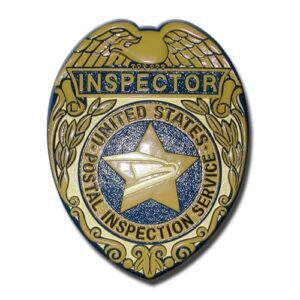 U.S. Postal Service Inspector replica wooden badge plaque