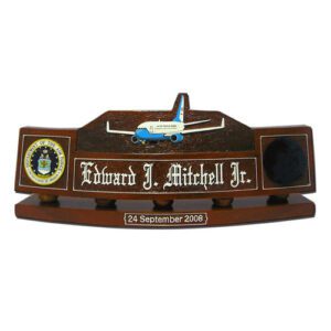 USAF Boeing 747 200B Desk Name Plate