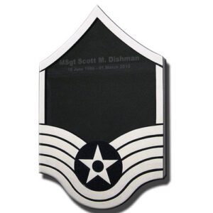 Air Force E-7 Retirement Shadow Box