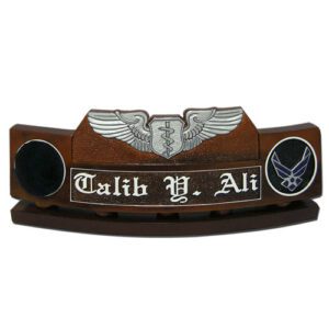 USAF Flight Nurse Badge Desk Name Plate