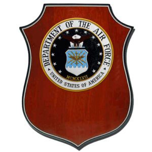 USAF Seal Shield Shaped Award Plaque