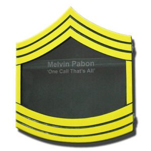 Army E-8 Retirement Shadow Box