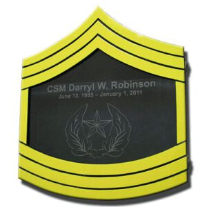 Army E-9 Retirement Shadow Box