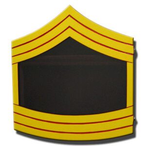 Marine Corps E-8 Retirement Shadow Box