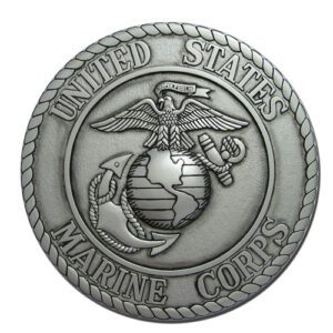 Marine Corps Seal Silver Plaque