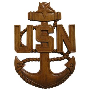 SCPO E8 Wooden Anchor Plaque