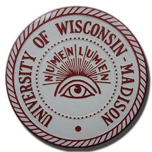 University of Wisconsin Madison Seal Wooden Plaque