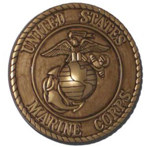 Marine Corps Seal Gold Plaque