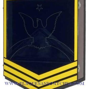 Navy E-8 Retirement Shadow Box