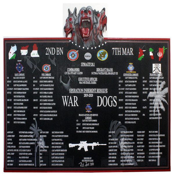 7TH MARINES Deployment Plaque 2020